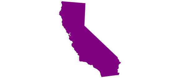 california colored outline